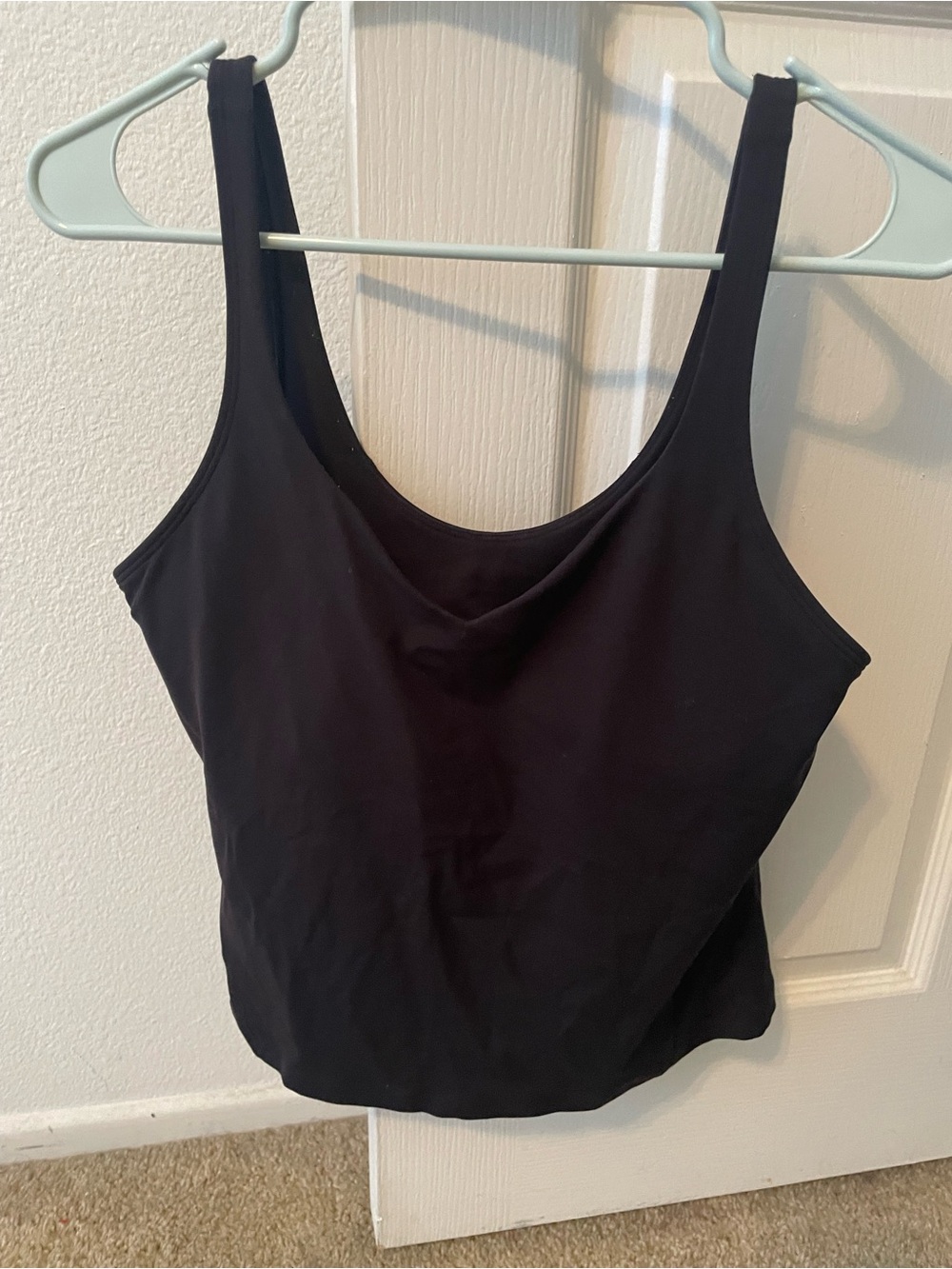 lululemon athletica Black Scoop Neck Tank